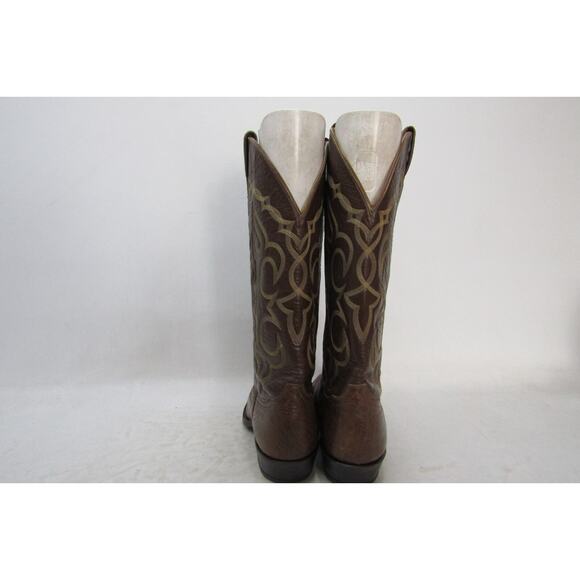 TONY LAMA Gold Label Mens Size 9.5 B Narrow Width Brown Leather Cowboy Boots main image 4
